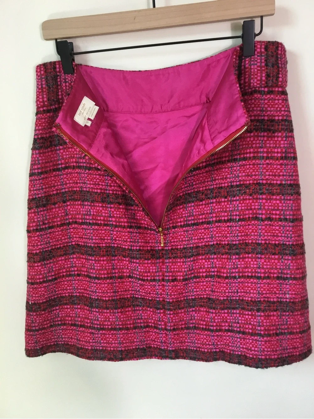 Kate Spade Wool and Silk Blend Tweed Mini Skirt